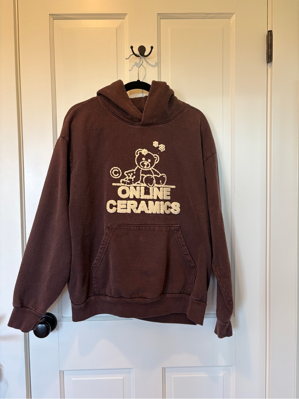 Online Ceramics Brown Hoodie